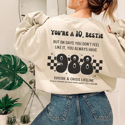 988 Shirt You Matter Shirt Depression Shirt Suicide Awareness Suicide Prevention You Are Enough Shirt Mental Health...