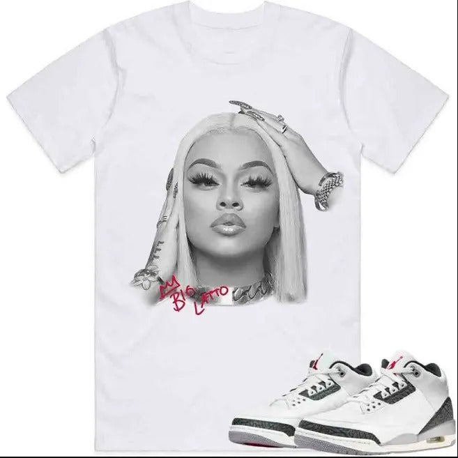 A  J 3 Cement Grey Shirt, Big Shirt To Match Sneaker Graphic Tee Shirt Streetwear Casual Unisex Shirt Clothing Oversized...