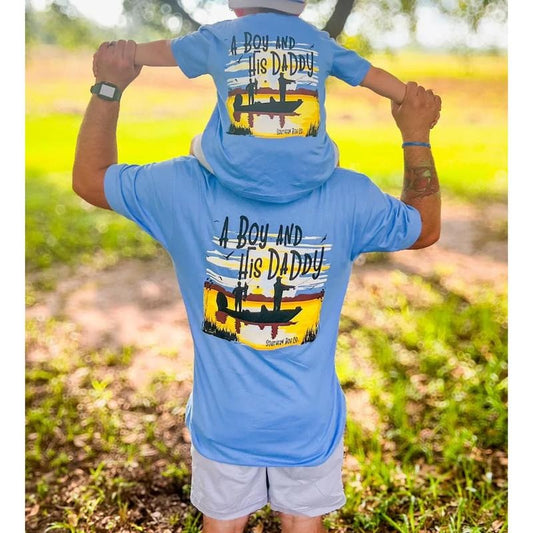 A Boy and His Daddy Tee, Adult and Youth Matching Shirt, Perfect Gift for Fathers and Sons Hoodie, Sweatshirt
