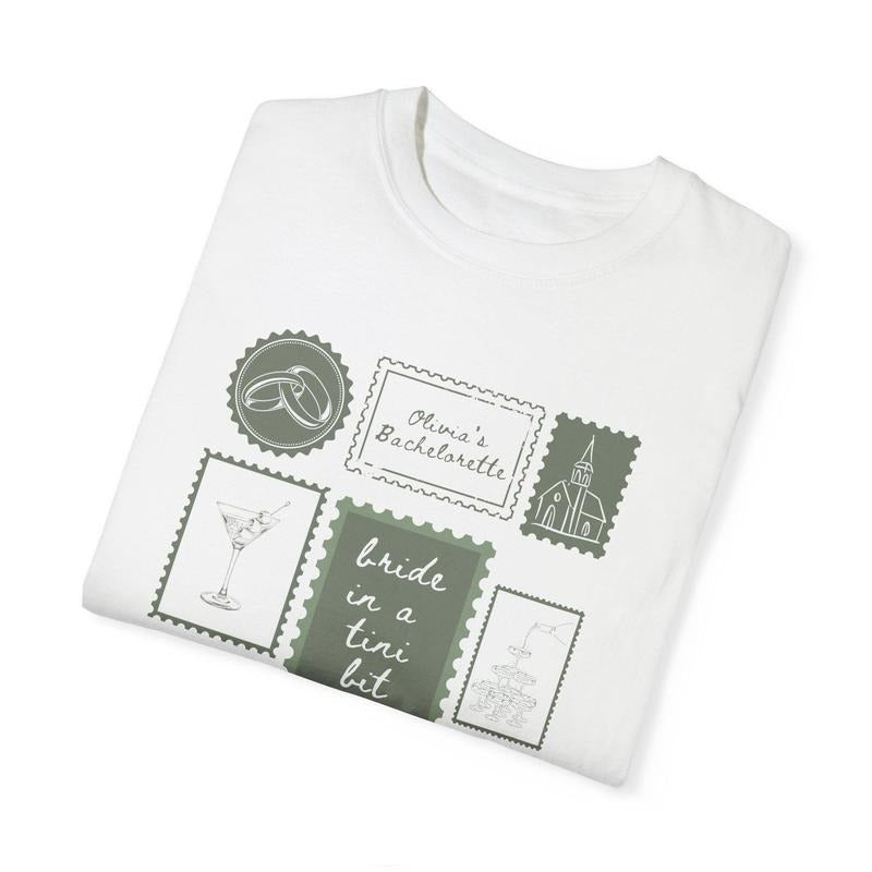 A Bride In A Tini Bit Shirt Dirty Martini Themed Bachelorette Party Dirty Martini Bride TShirt Dirty Martini Bachelorette...