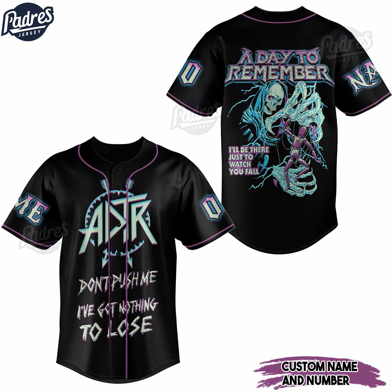 A Day To Remember Right Back At It Again Custom Baseball Jersey Shirt (Image 1)
