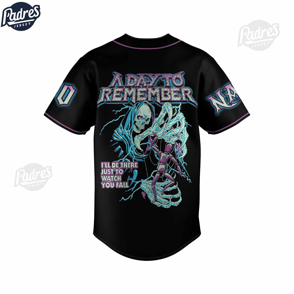 A Day To Remember Right Back At It Again Custom Baseball Jersey Shirt (Image 3)