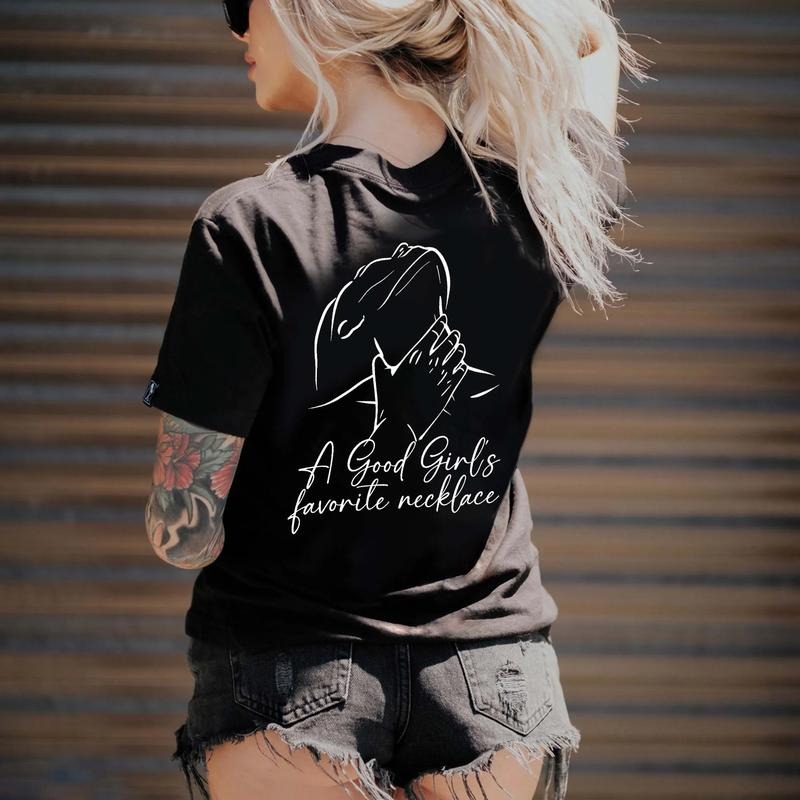 A Good Girl's Favorite Necklace Printed Men's & women T-shirt Hoodie, Sweatshirt | WearSparks.com