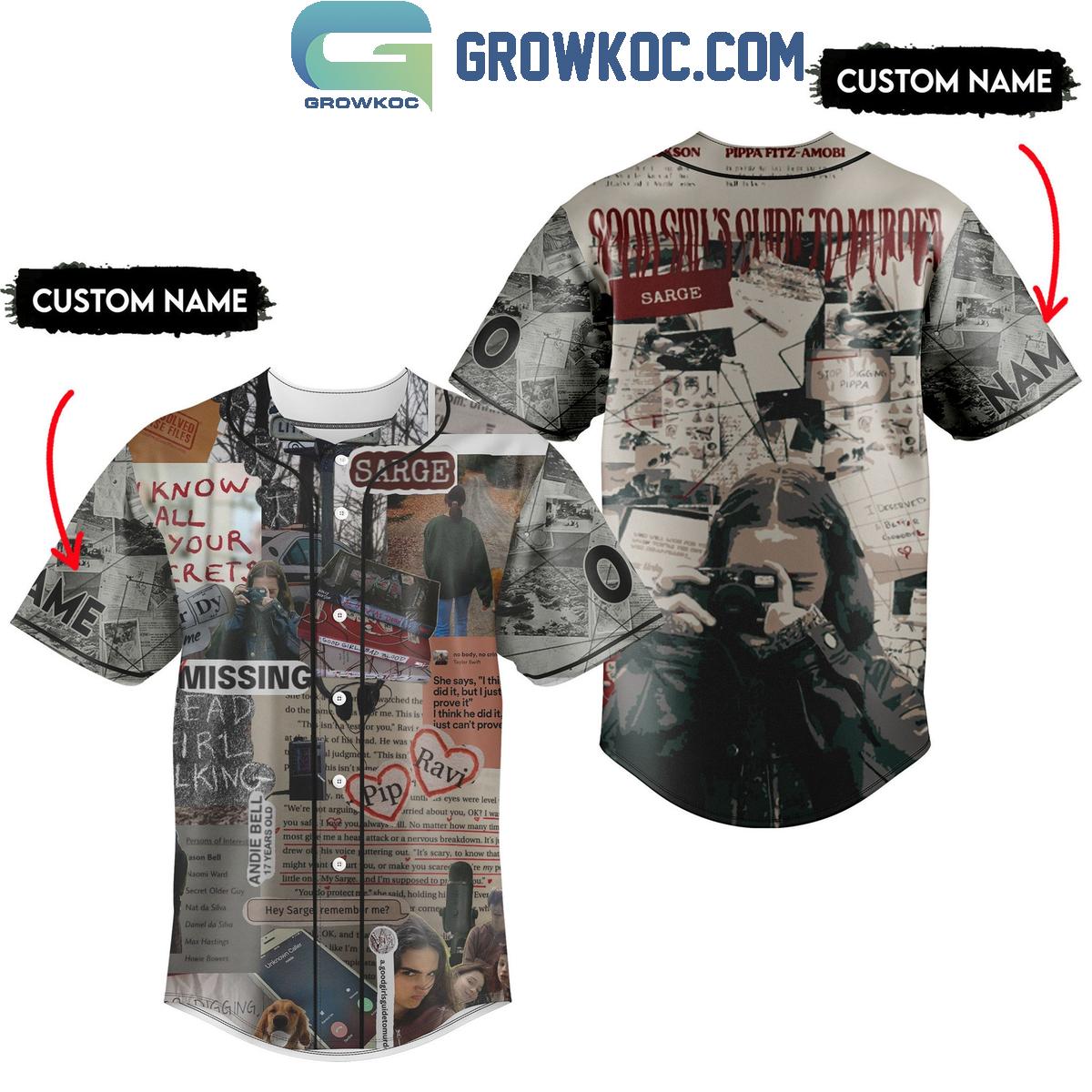 A Good Girl’s Guide To Murder Missing Personalized Baseball Jersey
