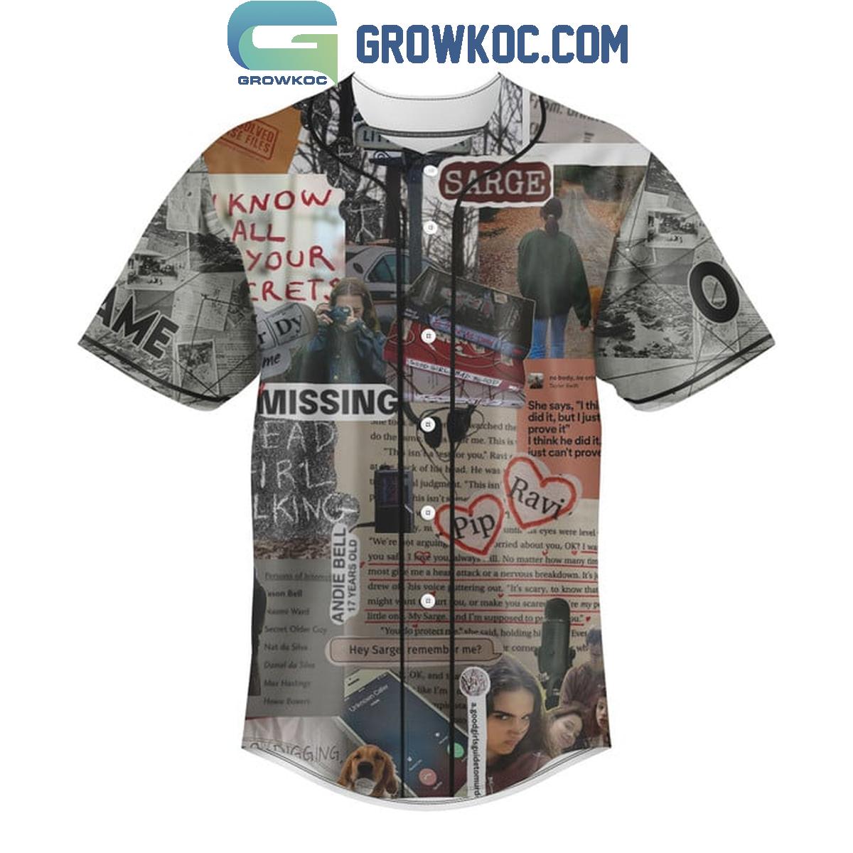 A Good Girl’s Guide To Murder Missing Personalized Baseball Jersey