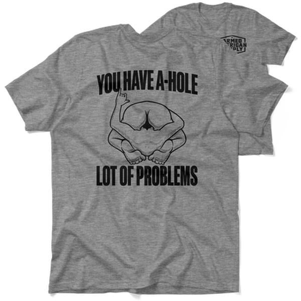 A-Hole - Safety T-Shirt, Adult Humor Shirt, Funny Shirt, Dark Humor Shirt, For Gift. Cotton Crewneck Hoodie, Sweatshirt