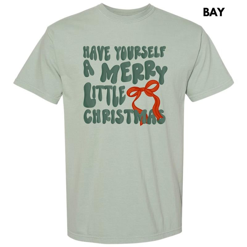 A Merry Little Christmas Comfort Colors T-Shirt 'NLB' Hoodie, Sweatshirt | WearSparks.com