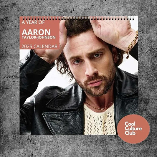 A Year Of Aaron T.Johnson Calendar 2025 - Aaron Johnson in Kraven The Hunter For Fan Home Decor, Office Decor - New Year...