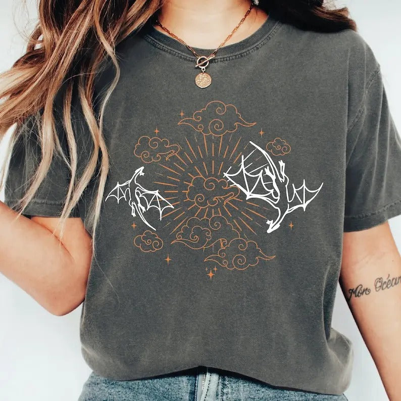 A dragon without its rider is a tragedy TShirt, Dragon Rider Tee, Bookish Shirt Gif, Fourth Wing Shirt, ALC1055 Hoodie,...