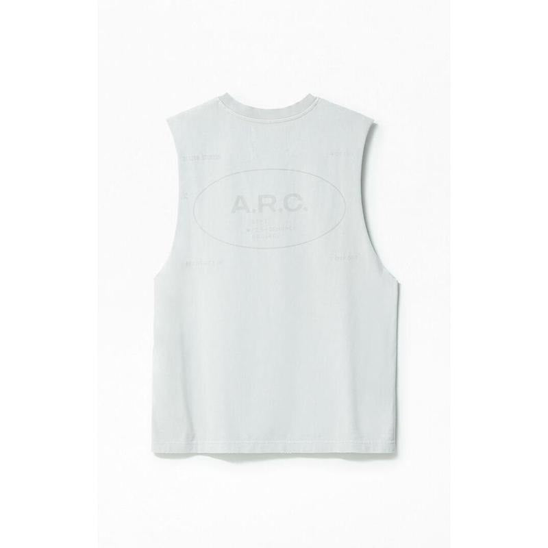 A.R.C. Men's Gray Vintage Wash Comfort Cut Off Muscle T-Shirt Hoodie, Sweatshirt | WearSparks.com