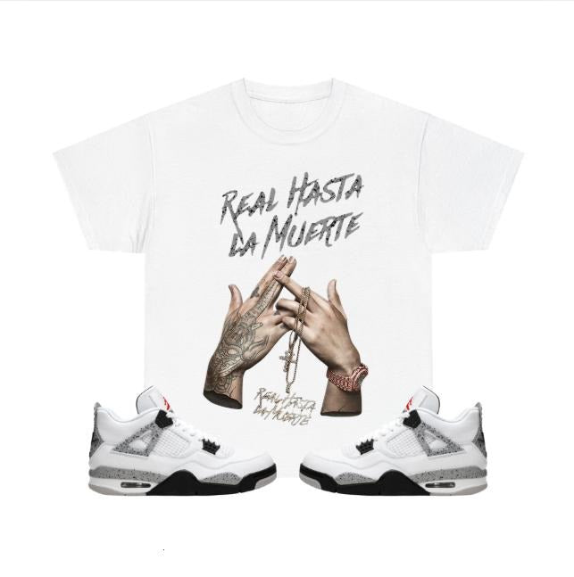 AA Real Hasta Hiphop Music T-shirt To Match Sneaker White Cement 4s, Streetwear Style T-shirt For Fan Hoodie, Sweatshirt