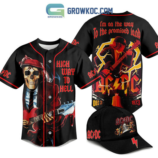 AC/DC High Way To Hell I’m On The Way To The Promised Land Baseball Jersey