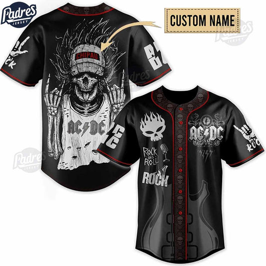 ACDC Rock And Roll Custom Baseball Jersey - Padres Jersey Oasis: Elevate Your Baseball Style Game T-Shirts, Hoodie,...