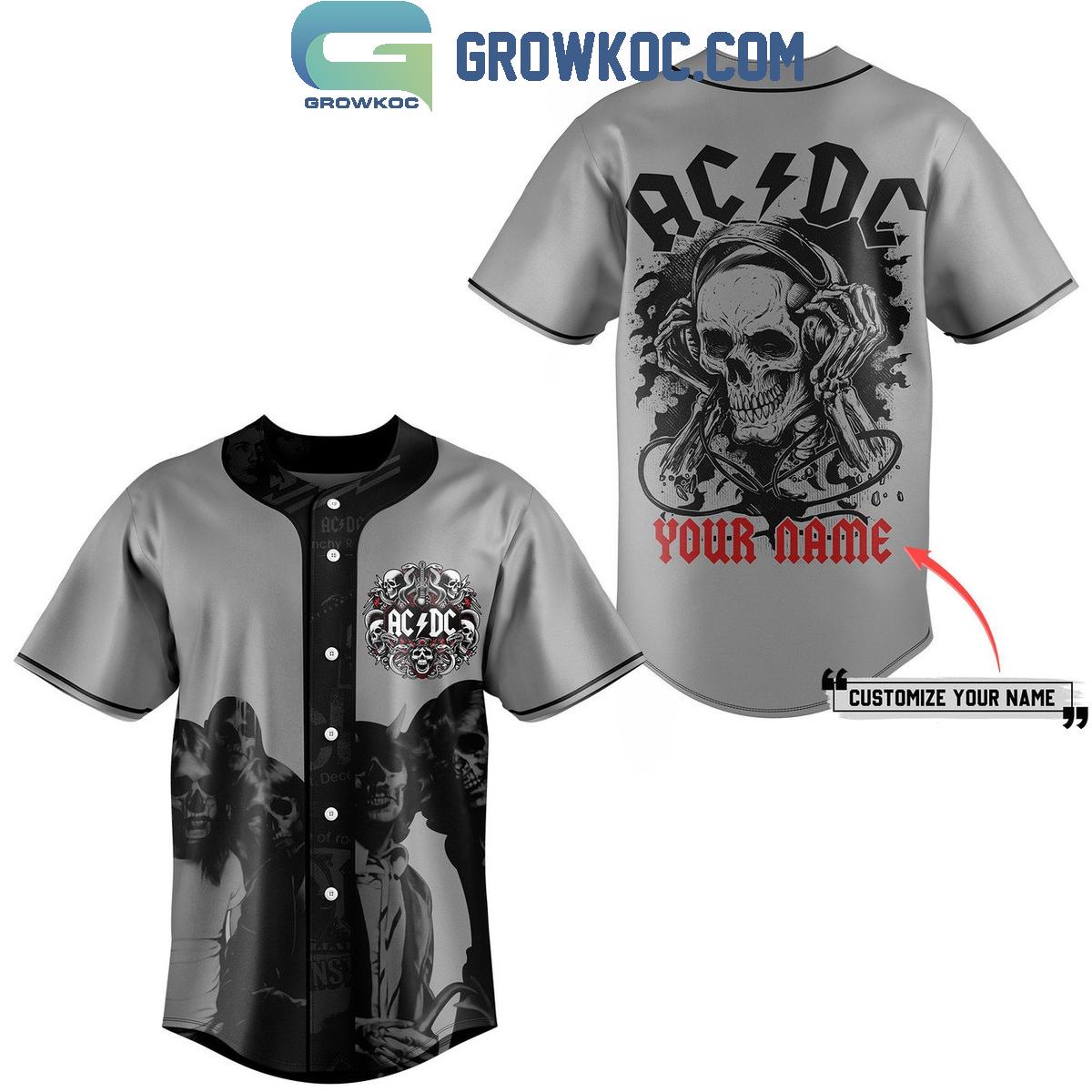ACDC Shot In The Dark Personalized Baseball Jersey