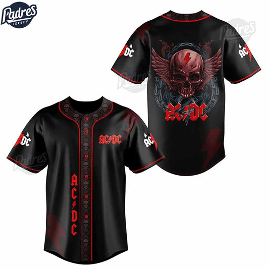 ACDC Skull Custom Baseball Jersey Style - Padres Jersey Oasis: Elevate Your Baseball Style Game T-Shirts, Hoodie, Sweatshirt