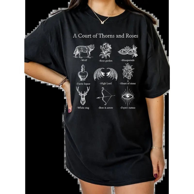 ACOTAR ACOMAF Shirt, SJM Merch Book,  dark romance shirts, throne of glass book merch, Feyre Rhysand Hoodie, Sweatshirt