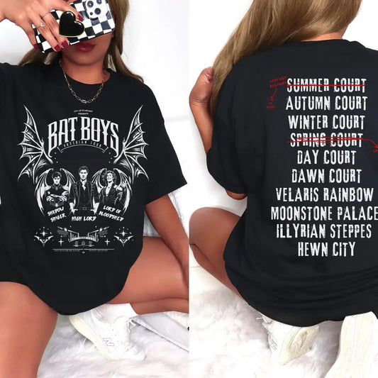 ACOTAR Bat Boys Shirt | Rhysand Shirt  | Cassian | Azirel Unisex Tee, Velaris City Of Starlight Inspired Merch,...