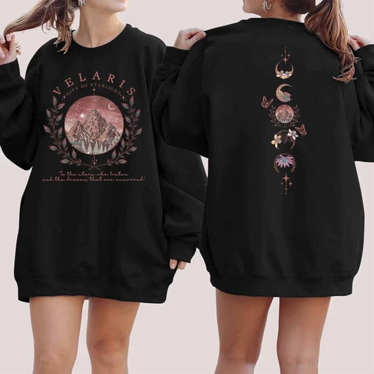 ACOTAR Velaris 2 Sided Sweatshirt, Velaris City Of Starlight Shirt, ACOTAR Hoodie, The Night Court Shirt, Velaris...