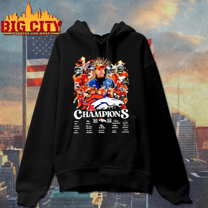 AFC West Champions 2025 Broncos Team shirt
