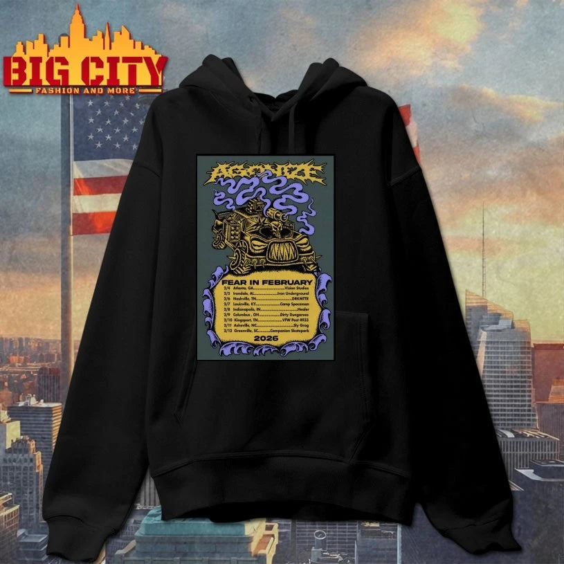 AGONIZE Fear In February 2026 Tour Poster shirt