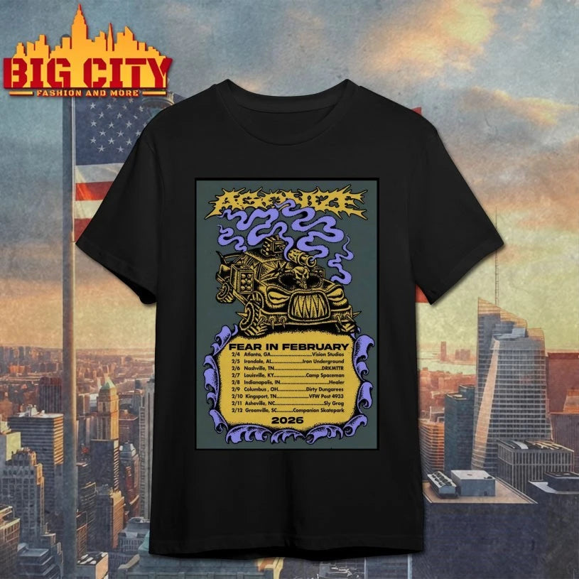 AGONIZE Fear In February 2026 Tour Poster shirt