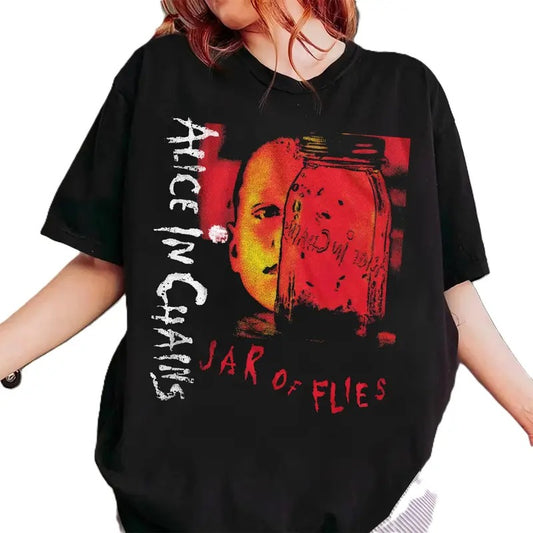 ALICE IN CHAINS T-Shirt Jar of Flies Album Art Alt Rock Metal Graphic T-shirt, Vintage 90s style top clothing, Unisex...
