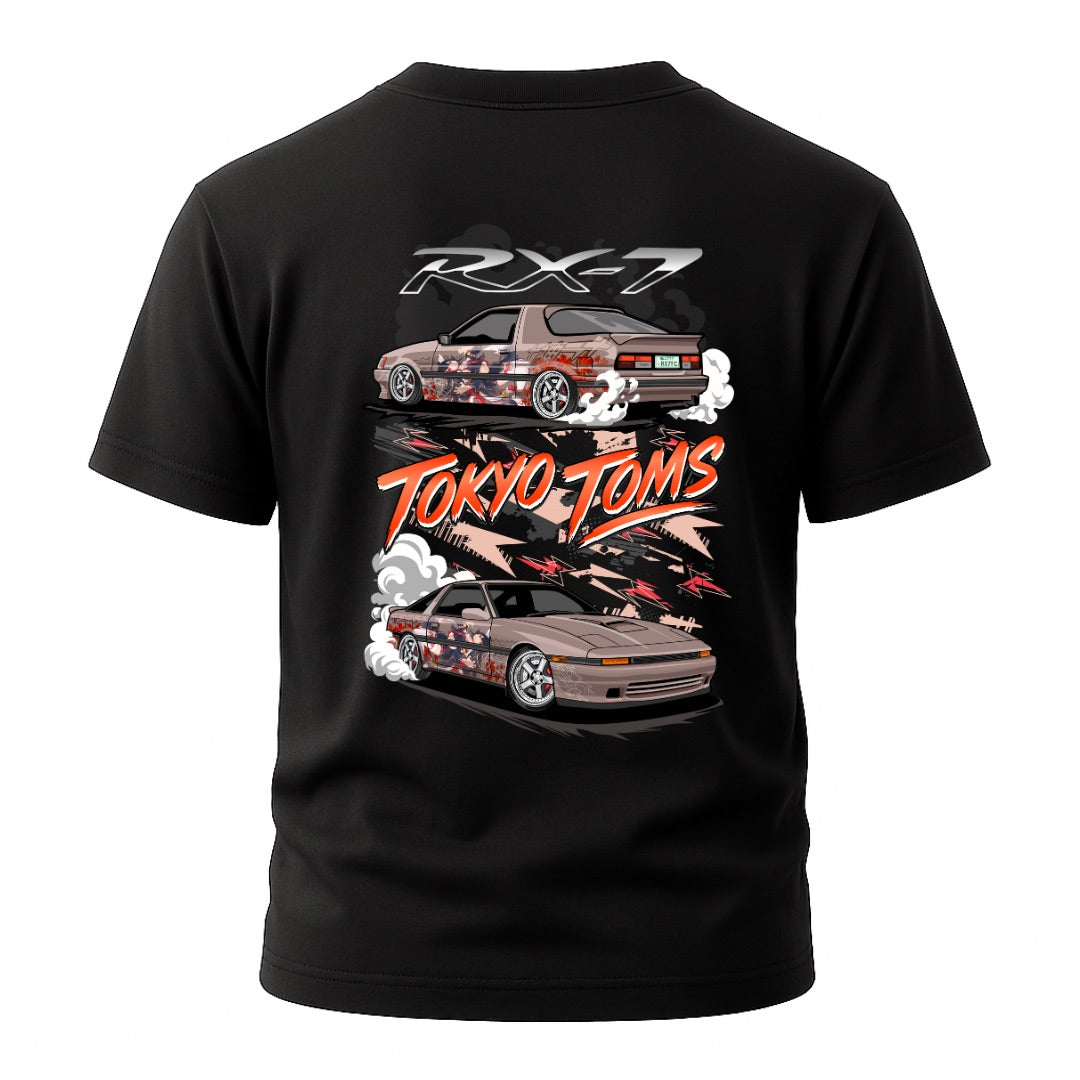 Mazda RX-7 “Itasha Drift” T-Shirt Hoodie, Sweatshirt | WearSparks.com (Image 1)