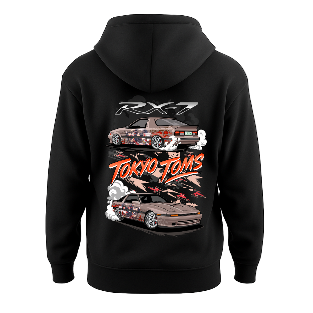 Mazda RX-7 “Itasha Drift” Hoodie T-Shirts, Sweatshirt | WearSparks.com (Image 1)