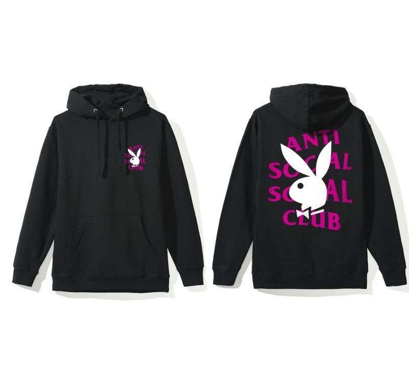 ANTI SOC1AL SOC1AL CLUB PLAYBOY Hoodie, Streetwear Graphic Hoodie, Casual Wear, Trendy Fashion Hoodie T-Shirts, Sweatshirt