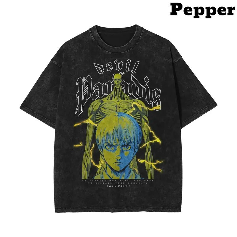 ARMIN VINTAGE T-SHIRT, ATTACK ON TITAN SHirt, ATTACK ON TITAN Shirt, ATTACK ON TITAN Merch, Anime Shirt, Vintage Graphic...