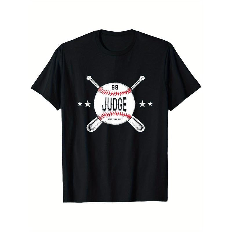 Aaron Judge Cross Baseball Gameday Men's Summer Tops Casual Streetwear Hipster Hip Hop Tshirts Short 100% Cotton...