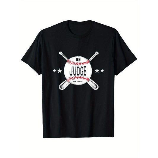 Aaron Judge Cross Baseball Gameday Men's Summer Tops Casual Streetwear Hipster Hip Hop Tshirts Short 100% Cotton...