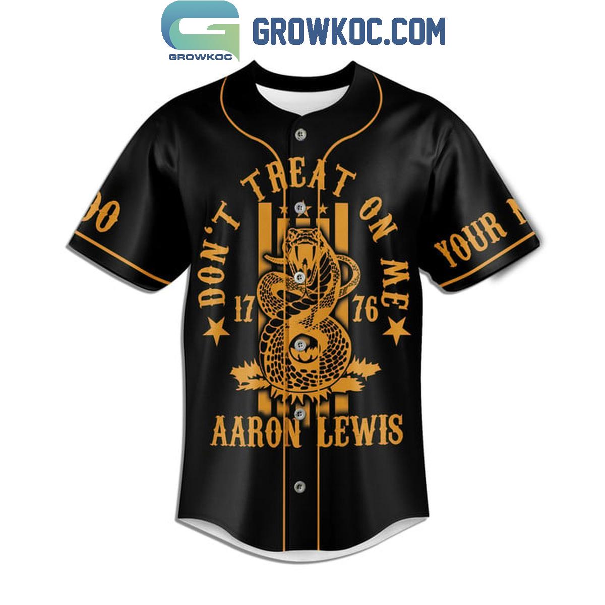 Aaron Lewis Don’t Tread On Me Personalized Baseball Jersey