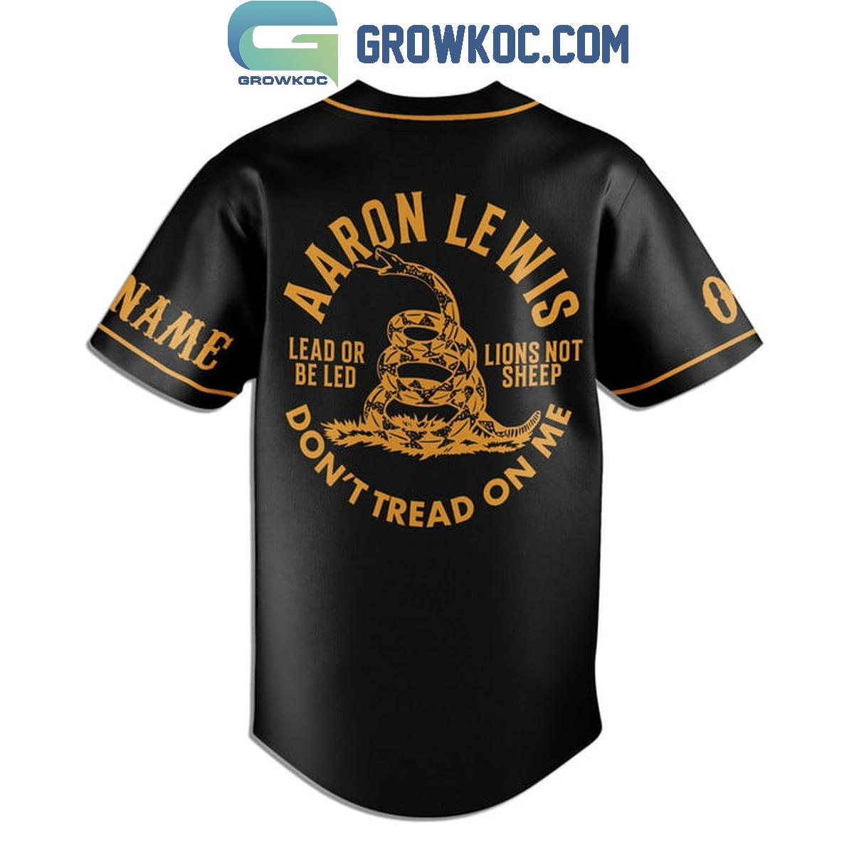 Aaron Lewis Don’t Tread On Me Personalized Baseball Jersey