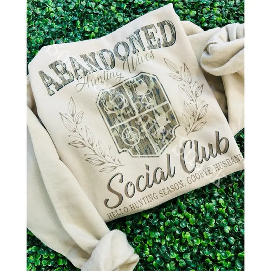 Abandoned Wives Hunting Sweatshirt | Wifey Sweatshirt T-Shirts, Hoodie | WearSparks.com