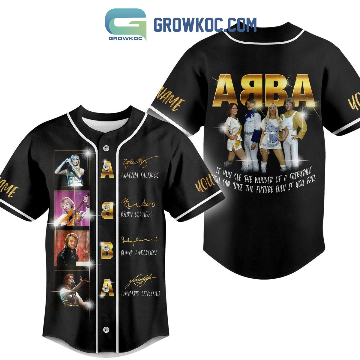 Abba If You See The Wonder Of A Fairutale Personalized Baseball Jersey