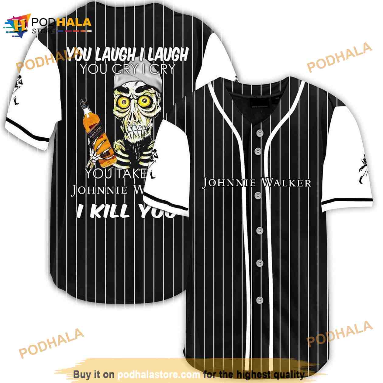 Achmed Laugh Cry Take My Johnnie Walker I Kill You 3D Baseball Jersey