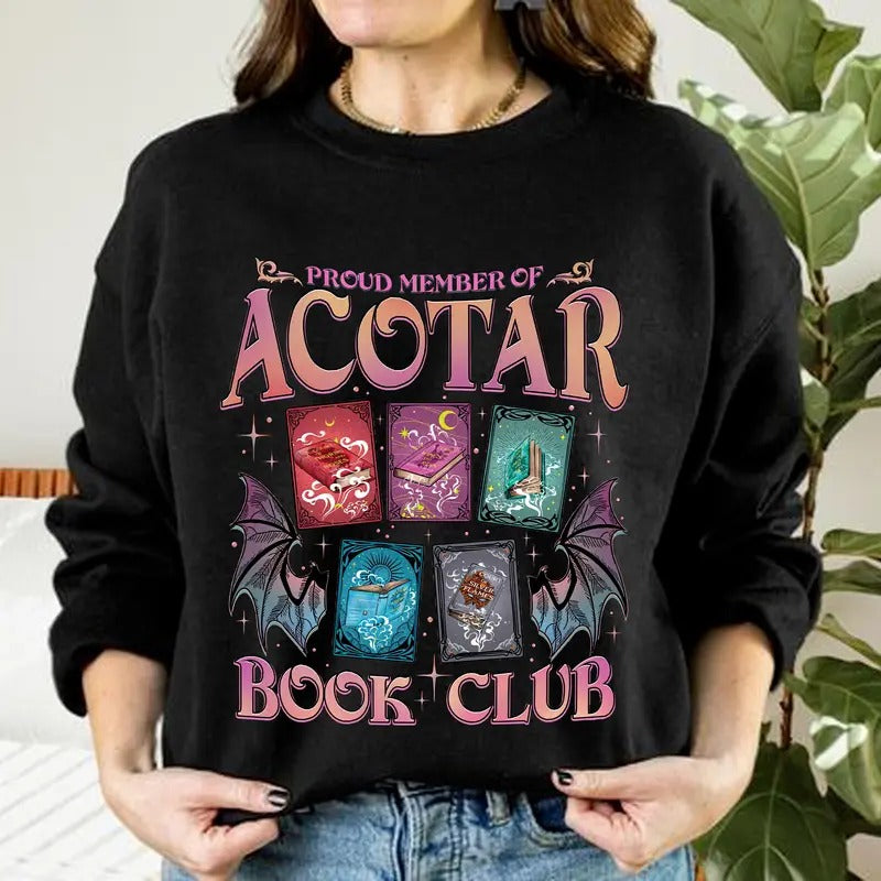 Acotar Book Club Shirt, Fantasy Reading Book Shirt, Vintage Night Court Shirt, Retro Bookish Shirt, Book Lovers Shirt,...