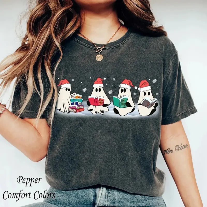 Acotar Ghost Christmas Sweatshirt, SJM Book Christmas Tee Shirt, Bookish Xmas Ghost Sweater, Sjm Book Reader Shirt,...