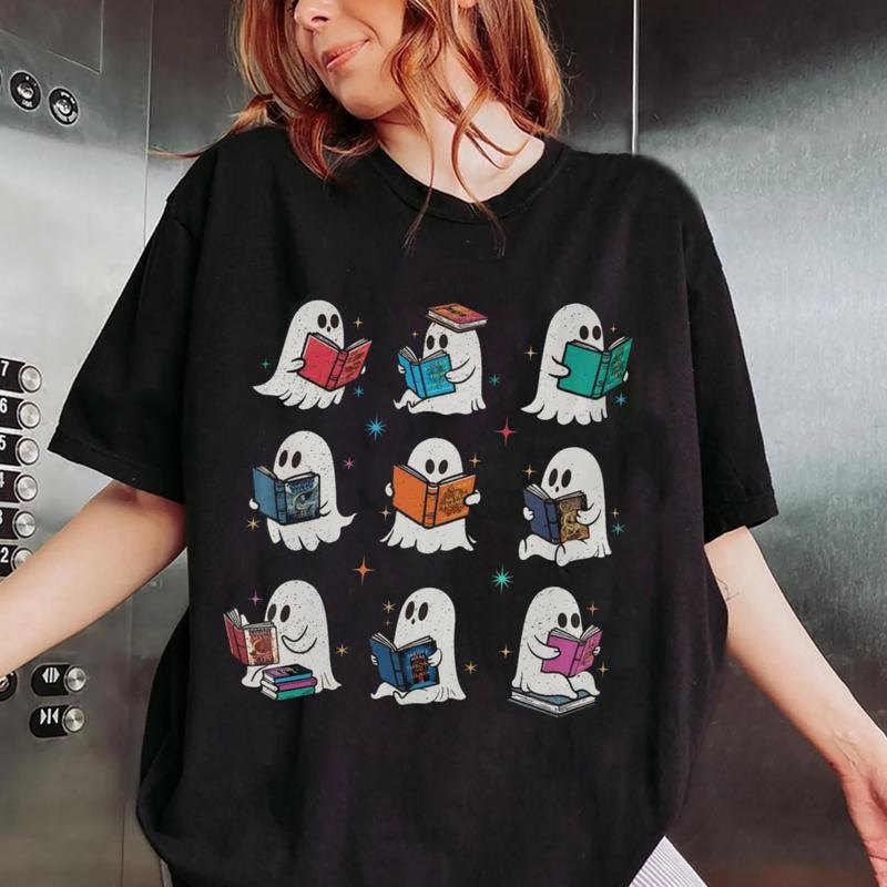 Acotar Ghost Reading Book T-Shirt, Throne Of Glass Ghost Reading Sweatshirt, TOG Series Book Reader Shirt, SJM Book Tour...