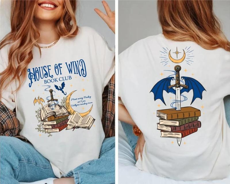 Acotar House Of Wind Book Club Sweatshirt, Crescent City Shirt, Velaris Tee Shirt, Acotar Sweater, SJM Merch, Gift For...