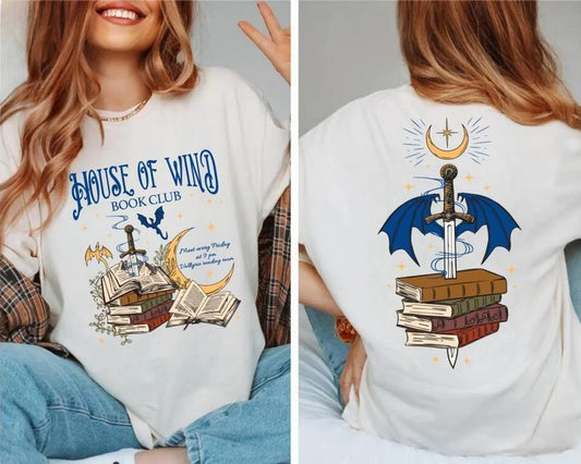 Acotar House Of Wind Book Club Sweatshirt, Crescent City Shirt, Velaris Tee Shirt, Acotar Sweater, SJM Merch, Gift For...