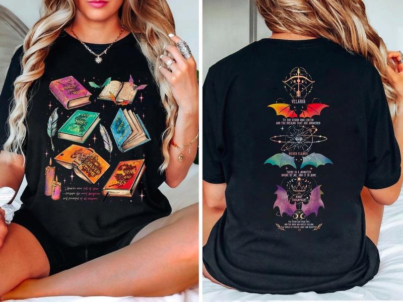 Acotar Series Two Sided Sweatshirt, Velaris City of Starlight Shirt, Throne Of Glass Sweater, The Bat Boys Shirt, Bookish...