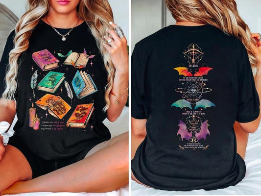 Acotar Series Two Sided Sweatshirt, Velaris City of Starlight Shirt, Throne Of Glass Sweater, The Bat Boys Shirt, Bookish...