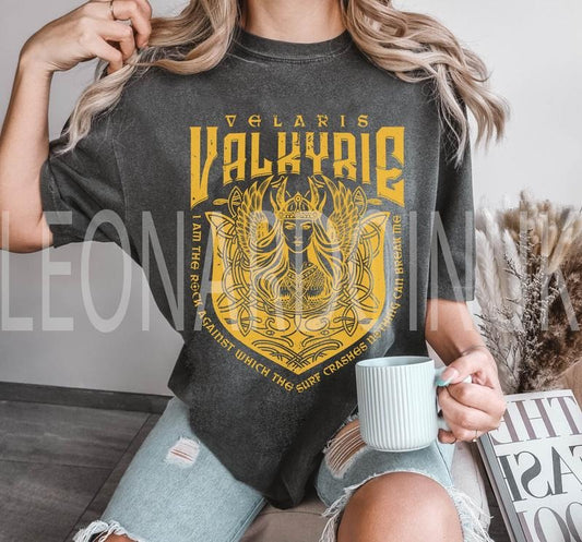 Acotar T-shirt, Valkyrie ACOSF shirt, Nesta Archeron Gwyn Emerie Cassian Azriel Illyrian Training Camp Velaris TOG Sarah...