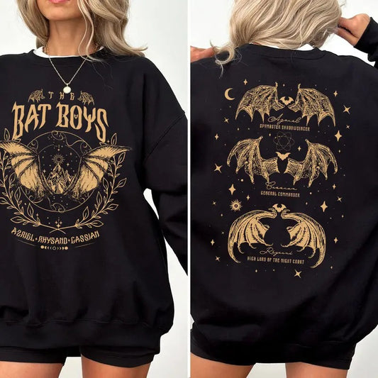 Acotar The Bat Boys Shirt - Casual Crewneck T-Shirt with Round Neck, Summer Round Neck, Comfortable Design for Women...