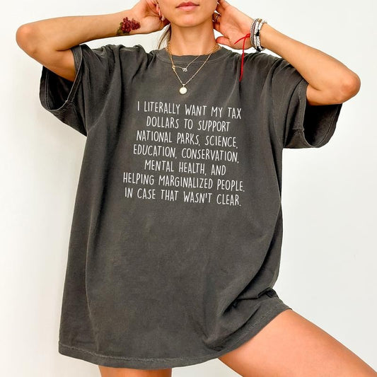 Activism Comfort Colors Shirt, Support National Parks T-shirt, Fund Education and Mental Health Graphic Tee, Conservation...