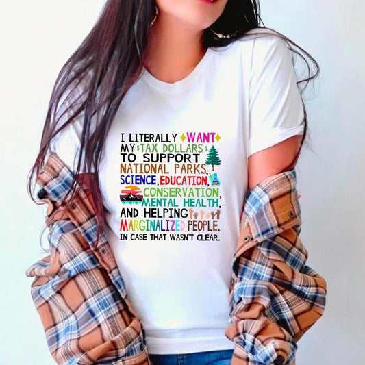 Activism T-Shirt, Support National Parks, Fund Education and Mental Health,  Conservation, Social Justice & Earth Day Tee...