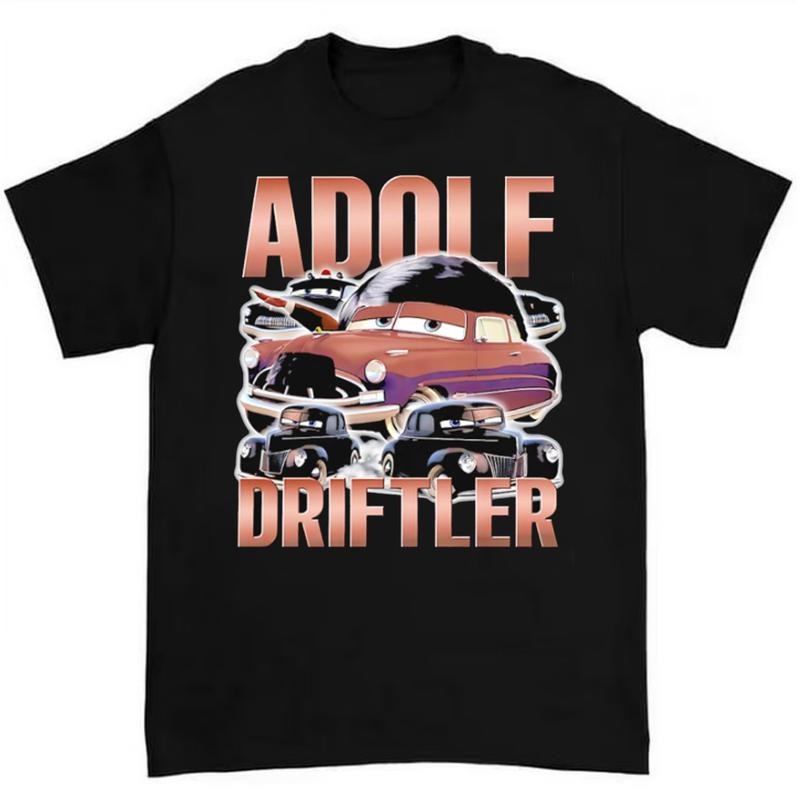 Adolf Driftler Cartoon T Shirt Bold and Quirky Design for Animation Fans Hoodie, Sweatshirt | WearSparks.com