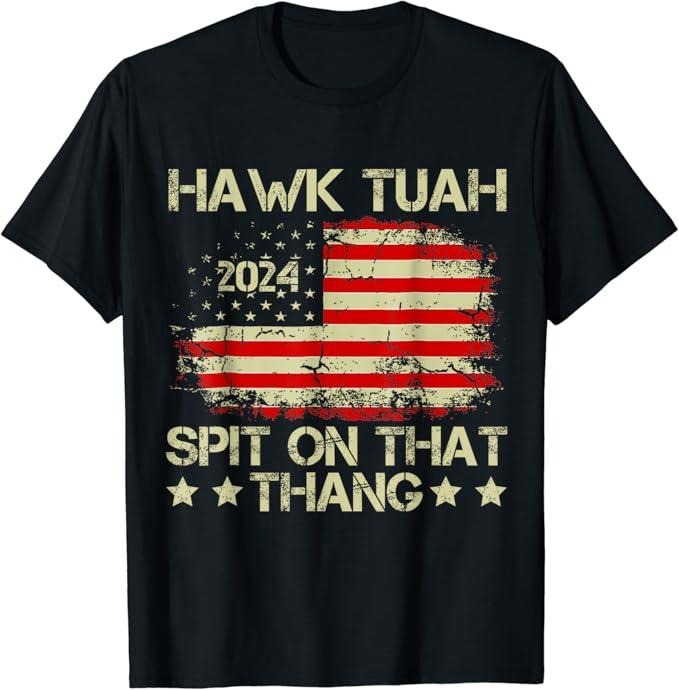 Adult Humor Shirts, Hawk Tuah 24 Spit on that Thang T-Shirt Classic Basic Casual Cotton Hoodie, Sweatshirt | WearSparks.com